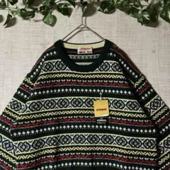 【新品タグ】マックレガー 柄ニット ヴィンテージ ネイティブ柄 ウール L