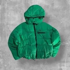 【希少】iets frans パフジャケット 緑 短丈 ボックスシルエット