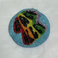 BOO HOMES ビーズ刺繍 ワッペン レインボー 個性派のサムネイル