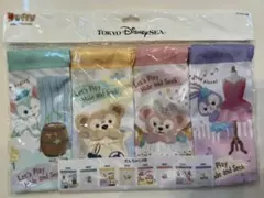 新品　ディズニー　ダッフィー＆フレンズ 巾着 4枚セット