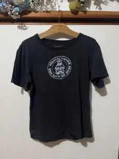 HN+DIE ブラック 半袖Tシャツ スカルプリント　y2kのサムネイル