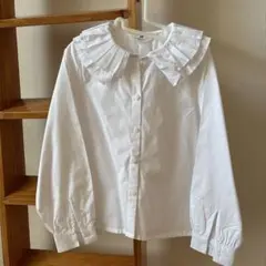 H&M フリルカラー ブラウス 122 128