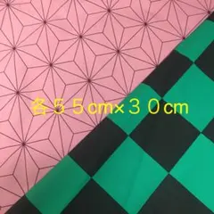鬼滅の刃　ハンドメイド　生地　丹治郎　ねずこ　55cm×30cm