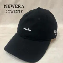 NEWERA 9TWENTY スクリプトロゴ 刺繍 メルトンウール キャップ 黒