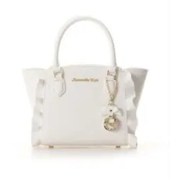 サマンサベガ　ミニフラッター　ホワイト チャーム付き