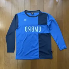umbro アンブロ サッカー キッズ 長袖シャツ 150cm ブルー/ネイビー