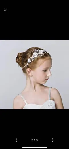 ヘアアクセサリー 髪飾り ヘッドドレス 女の子 花柄ティアラ カチューシャ