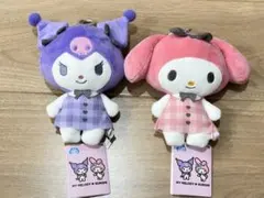 マイメロディ クロミ チェックワンピ がま口ポーチ 2種セット