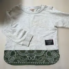 プティマイン 切り替え ロンT 90 バンダナ柄