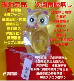 完売‼️再販無⭕天孫降臨⭕高千穂最強幸福❕霊鳥梟金運お守り願望成就❤勝利運