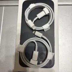 iPhoneLightningケーブル 2本セット 純正ホワイト