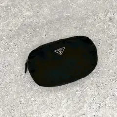 PRADA Pouch Black Vintage Triangle Logo