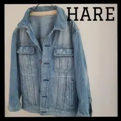 HARE （ハレ） USED加工 ワイヤー襟デニムジャケットのサムネイル