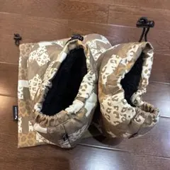 レオパード柄携帯用スリッパ