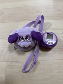 【美品】ぷにるんず　ぷにともつーしん　パープル　専用ケース付き　タカラトミーのサムネイル