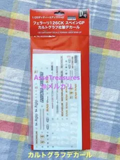 絶版 フジミ 1/20 フェラーリ126CK用 純正カルトグラフデカール
