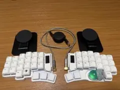 Pyuron キーボード 無線 ダブルトラックボール ブラック - メルカリ