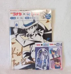名探偵コナンステッカー2枚謎ファイル怪盗キッドver謎解きクリアファイル