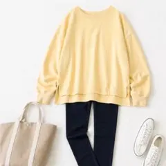 green label relaxing♡スウェット イエロー コットン Mのサムネイル