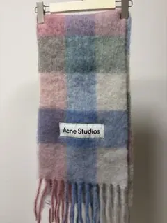 Acne Studios チェック柄 マフラー パステルカラーのサムネイル