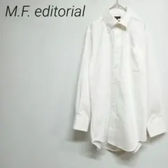 M.F. editorial ホワイト ボタンダウン 長袖シャツM シンプル
