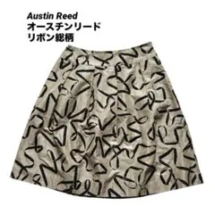 Austin Reed オースチンリード リボン総柄 フレアスカートのサムネイル