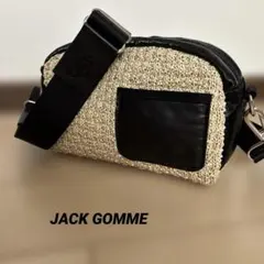 JACK GOMMEショルダーRITA レディース ラフィア×レザー ロゴのサムネイル
