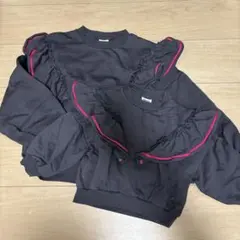 ⭕️値下げ　姉妹コーデ　BREEZE フリル付きトレーナー 100cm 140cm