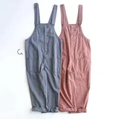 SamansaMos2新品タグ付き 前あきサロペット グレー