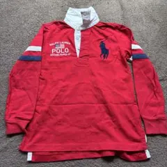 Polo by Ralph Lauren 赤い長袖ポロシャツ 6サイズ