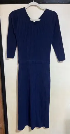 エヌナチュラルビューティベーシック　レディースワンピース　七分袖　Mサイズ