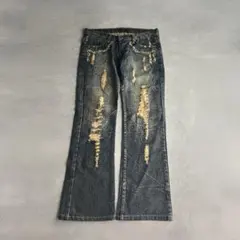 00s semantic design flare denimpants y2k - メルカリ