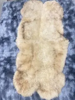 L)ムートン ラグ アイボリー 羊毛