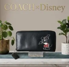 新品 コーチ ディズニーコラボ ダンボ ミディアムウォレット ホワイト