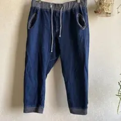 ジムマスター　 ダークブルー カジュアルクロップドパンツ