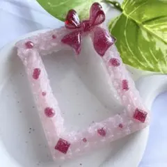 【現品特別価格】ピンク　リボンホイップデコ