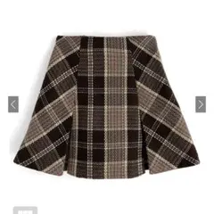 GRL インパン裏地付きチェック柄プリーツスカート [tu963]