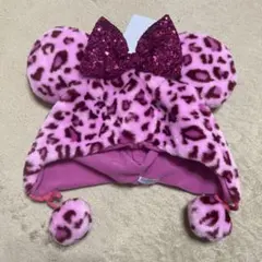 東京ディズニーリゾート　ミニー　ヒョウ柄　ファンキャップ　未使用
