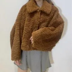 《値下げ可能》SNIDEL ショートボアコート フリーサイズ スナイデル