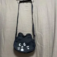 猫トートバッグ 猫グッズ レッスンバッグ 一点物 ハンドメイド 黒