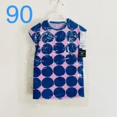 ユニクロ×マリメッコ★海外限定 ワンピース 90サイズ 青ドット