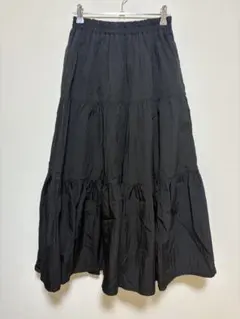 くま様専用、ブラック フレアスカートフリーサイズ