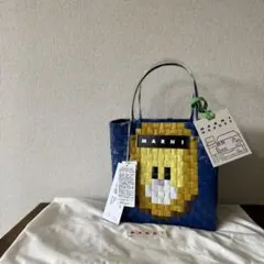 MARNI MARKET アニマルバスケット バッグ ブルーライオンのサムネイル