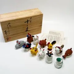 清水焼】陶泉窯 鳥獣戯画 箸置5個 桐箱付き - メルカリ
