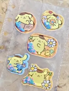 サンリオ　ポムポムプリン　ウォーターシール　おすそわけ　ボンボンドロップシール