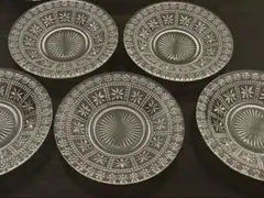 大正から昭和初期に作られたプレスガラス 5枚組 良品 和ガラス 大正から昭和初期に作られたプレスガラス 5枚組 良品 和ガラス - メルカリ