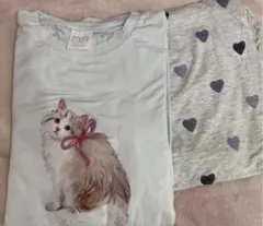 ジェラートピケ　キャット柄　ねこ柄　プルオーバー