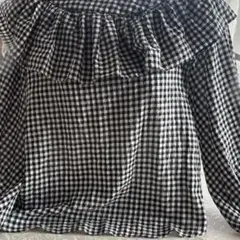 ZARA ギンガムチェック　トップス