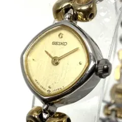 【美品/稼働品】セイコー 1E20-5280 ブレスウォッチ コンビ ゴールド