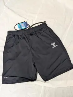 新品未使用品 ヒュンメル Lサイズ ドライハーフパンツ 黒/ブラック 吸汗速乾のサムネイル